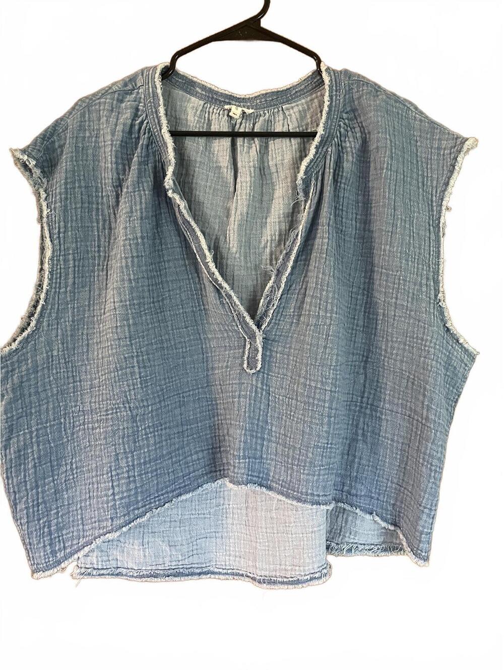 Aerie Oversized Cropped Size XL Top PTP 27” Hi/Low Hem Length 19”-24”